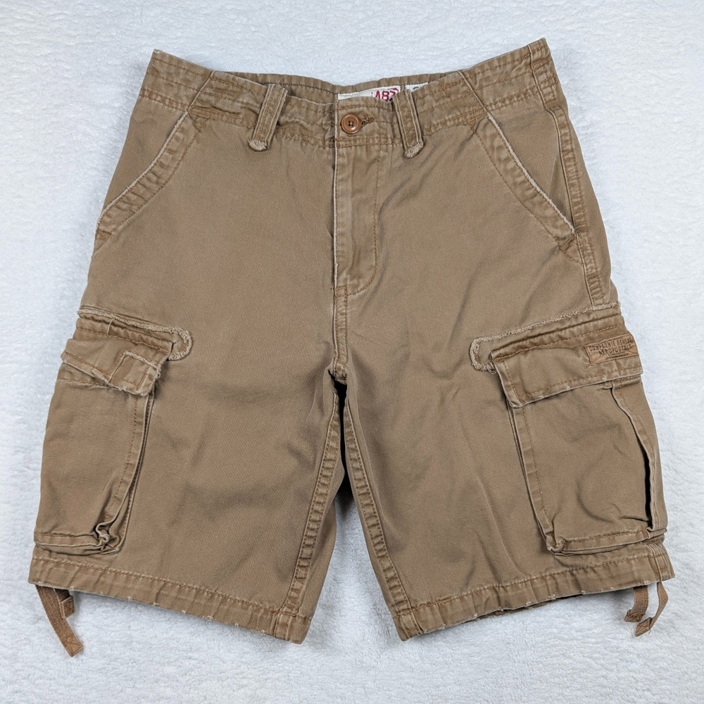 Vintage Aeropostale Cargo Shorts Mens 31 Khaki Distressed Utility Military Y2K